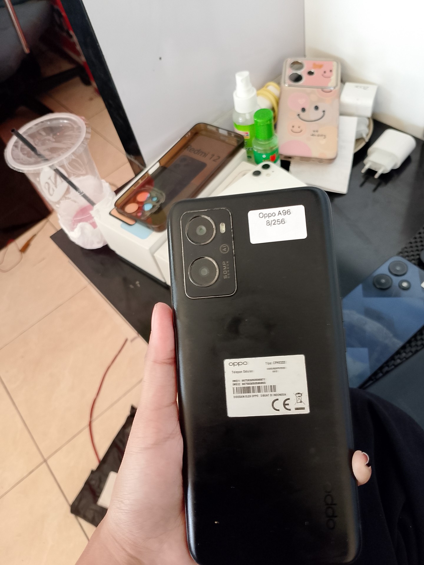 Oppo A96 8/256 Second Hp + Cas