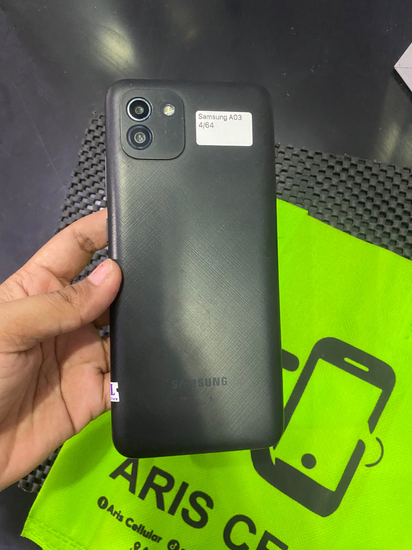 SAMSUNG A03 4/64 + hp cas 